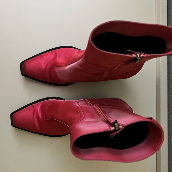 Armani Exchange red western style booties - Picture 5 of 10